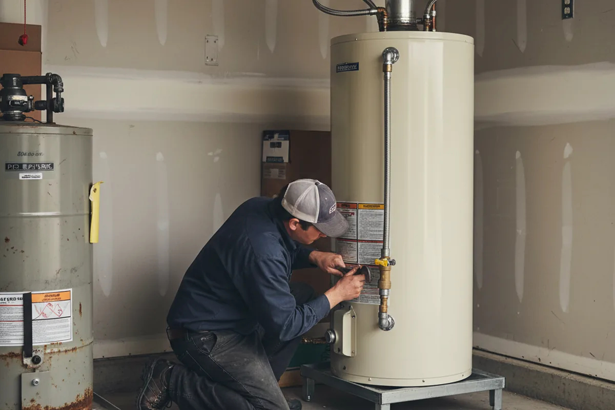 Water heater and shutoff valve replacement in Kennedyville